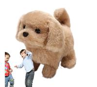Genérico Perro Caminante Juguete - Cachorro Interactivo De Peluche | Perros De Juguete | Perrito Animado Que Anda, Ladra Y Mueve La Cola, Mascota Electrónica para Niños 2-5 Años (Funciona con Pilas)