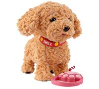 Genérico Perro de Juguete eléctrico de Peluche para niños Que Camina ladra y aprende a Hablar fomentando vínculo Emocional y Juego Seguro Juguete de Voz