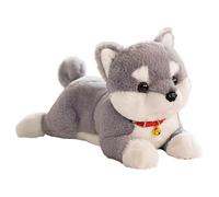 Genérico Perro de Peluche, 38 Centímetros Realista Suave con Campanilla - Perro Realista de Peluche | para Niñas Bebé Niño en Baja Edad Cumpleaños Navidad Halloween