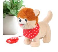 Generico Perro De Peluche Eléctrico,Animal de Compañía Realista a Pilas | Mascota Electrónica e Interactiva | Para Niños Regalo Cumpleaños y Año Nuevo