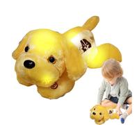Genérico Perro de Peluche Iluminado,Perro de Peluche LED | Peluche de Animales Brillantes - Cachorro Perro Suave Almohada LED Luces nocturnas Noche Amigo para niños pequeños 14 Pulgadas