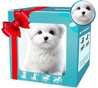 Genérico Perro Robot,Perro De Peluche Interactivo,Cachorro Robot Realista Que Actúa como Un Cachorro De Verdad: Camina, Ladra Y Mueve La Cola,Perrito Juguete Ladra Y Anda (B1)