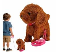 Generico Perro robótico,Peluche interactivo que camina con música,Cachorro de peluche interactivo realista con voz | para jugar, aprender niños de cumpleaños decoración casa interior aula