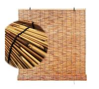 Genérico Persianas enrollables de bambú, Cortinas Naturales Que filtran la luz, fáciles de Instalar sin cordón, Ideales para Patios y porches. Disponibles en Varios tamaños. (A W95cm x H89cm)