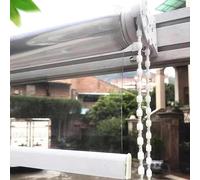 Genérico Persianas Enrollables PVC Transparentes Persiana Enrollable Aislamiento Térmico Exterior Cortina Enrollable Transparente A Prueba Adecuada para Jardines Cenadores,001,160 * 250cm