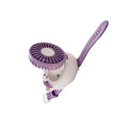 Genérico Persönlicher Ventilator - Uhrförmiger Mini-Ventilator Im Katzen-Design | Tragbarer Handgelenk-Lüfter Mit 3 Geschwindigkeiten & 500 MAh Akku | Für Kinder, Mädchen, Reisen & Sommer