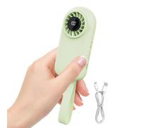 Genérico Personal Fan | LED Display USB Rechargeable | Outdoor Handheld Fan