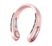 Genérico Personal Neck Fan, Bladeless Cooling Device, Travel Utility with Sturdy Layer, Outdoor Comfort with Refined Texture, 18x6x20cm Rechargeable Wearable Set, Summer Gadget for Sports Office Work