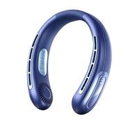 Genérico Personal Neck Fan, Bladeless Cooling Device, Travel Utility with Sturdy Layer, Outdoor Comfort with Refined Texture, 18x6x20cm Rechargeable Wearable Set, Summer Gadget for Sports Office Work