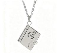 Genérico Personalization To My Granddaughter Book Necklace, The Most Beautiful Chapter Book Necklace for Granddaughter Daughter (Granddaughter Book - Silver)