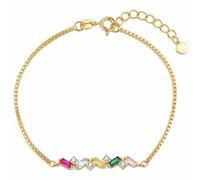 Genérico Personalized 2-7 Baguette Birthstones Bracelet, Minimalist Zig Zag Family Birthstones, Birthday/Mother's Day for Her/Mom/Women