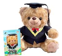 Genérico Personalized Graduation Teddy Bear, Graduation Bear 2025 with Gift Box - for Girls & Boys Graduation Bear, Suitable for High School, College classmates to Commemorate (brownG)