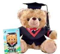 Genérico Personalized Graduation Teddy Bear, Graduation Bear 2025 with Gift Box - for Girls & Boys Graduation Bear, Suitable for High School, College classmates to Commemorate (brownD)