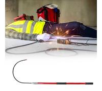 Genérico Pértiga de Rescate Aislante de Alto Voltaje, Gancho de Rescate eléctrico para emergencias, Herramienta de Salvamento para Seguridad y Defensa, Conector de Cable Aislado (Rojo, 1 m/3,3 pies)