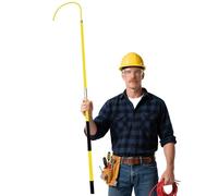 Genérico Pértiga de Rescate Aislante de Alto Voltaje, Varilla de tracción no conductora, Herramienta de Emergencia para Seguridad eléctrica, Herramienta para Salvar Vidas (Amarilla, 2 m/78,7 Pulgadas