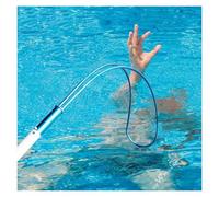 Genérico Pértiga de Rescate Azul para Piscinas - Gancho telescópico de Aluminio de 7 m para Salvar Vidas - Herramienta de Emergencia Multiusos Esencial para Piscinas, Parques acuáticos y Clubes de na