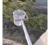 Genérico Pértiga telescópica para muestreo de Agua, muestreador de Cuchara de 500 ml para Pruebas ambientales, Uso en Laboratorio y Campo, cucharón Vertical versátil para estanques, ríos y evaluación