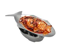 Genérico Pescado Servir Platón - Aluminio | Tailandés Estilo Plato Forma Caliente Juego Con Grande Presentación Charola Para Mariscos Exhibición Familiar Cena Buffet Campamento Restaurante Banq