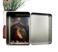 Generico Pesebre de Navidad | Artesanales religiosas con marinos, mini para Belén, decoración navideña | para estante navideño, dormitorio, salón, oficina, escuela, iglesia