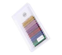 Genérico Pestañas Postizas de Colores Brillantes Purpurina, 15 Mm, 6 Pares, Extensiones Cosméticas para Maquillaje de Ojos, Cosplay y Fiestas, Fibras Suaves y Cómodas Color Color Aleatorio