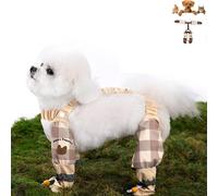Genérico Pet Anti Dust Pants, Anti Dirt Pants for Dogs, Waterproof Dog Boots Rain Boots with Suspender, Pet Dust Free Pant Paw Protectors with Shoes for Small Medium Large (C)