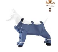 Genérico Pet Anti Dust Pants, Anti Dirt Pants for Dogs, Waterproof Dog Boots Rain Boots with Suspender, Pet Dust Free Pant Paw Protectors with Shoes for Small Medium Large (F)