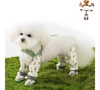 Genérico Pet Anti Dust Pants, Anti Dirt Pants for Dogs, Waterproof Dog Boots Rain Boots with Suspender, Pet Dust Free Pant Paw Protectors with Shoes for Small Medium Large (B)