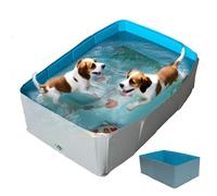 Genérico Pet Bath Pool, Puppy Paddling Tub, Compact Fold Space Saver Indoor Outdoor Splash Ready Durable PVC Heat Resistant, Foldable Wading Pool for Small, Medium, Large, Puppy, Cats, Small Animals