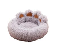 Genérico Pet Bed, Cama mullida for Perros, Productos for Mascotas Grandes y cálidos for Invierno, Estera for Perrera, Suministros for Cachorros y Gatos, Cesta, Manta,For Pets(Gray(Bears Paw Nest),M)