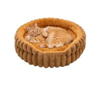 Genérico Pet Beds for Cats - Soft Cat Bed Round Puppy Nest | Warm Plush Pad for Kitten Small Medium Breed Apartment Living Room Bedroom Home Indoor Outdoor Backyard Porch