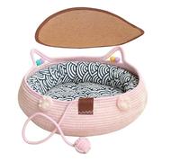 Genérico Pet Beds for Cats | with Cushion Pillow Washable Anti-Slip,Comfortable Cat Bed Indoor Nest - for Kitten Puppy Sleeping Calming Indoor Home Decor Apartment Living Room Balcony