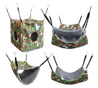 Genérico Pet Cage Accessory - 4 Pack Ventilated Sleeping, Anti-Skid Hammock, Cozys criter Lounge | Easy Install Animal Comfort Solution, Practical Application for Hamsters Rabbits Guinea Pigs