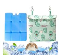 Genérico Pet Cage Ice Pack - Oxford Cloth, Bunny Cooling Pouch, Waterproof | Chinchilla House Ice Pack for Pet Parents Trainers Animal Lovers Home Office Bedroom Living Room Study Balcony Garden