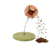 Genérico Pet Cat Treat Dispenser, Kitten Feeder Toy, Wobbly Teaser, Spring-Loaded Puzzle Ball, Indoor Entertainment Toy for Living Room, Bedroom, Balcony, Backyard, 7.48x11.02 Inches