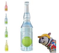 Genérico Pet Chew Beer Bottle with Tennis Ball, in Toy, Dog Water Cruncher,Beer with Tennis, Toys for Small Medium Dogs Boredom (Blue)