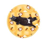 Genérico Pet Cooling Mat, Cat Sleeping Cushion, Portable Round Bed, Soft Breathable Pad, Summer Comfort Blanket for Kittens Indoor Car Travel Small Animals Pets Puppies, 17.72x17.72 Inches