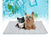 Genérico Pet Cooling Mat, Cooling Mat for Dogs Cats, 2025 Upgraded Dog Cooling Mats, Non-Slip, Washable and Instant Cool (Gray,XL(60" D x 40" W))