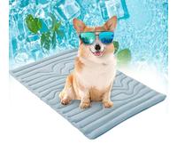 Genérico Pet Cooling Mat, Cooling Mat for Dogs Cats, 2025 Upgraded Dog Cooling Mats, Non-Slip, Washable and Instant Cool (Blue,XL(60" D x 40" W))