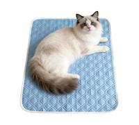 Genérico Pet Cooling Mat - Sweat Absorbent Ice Rug,45x35cm Soft Self Cooling Pad | Space Gray Sky Blue Polyester Fiber | For Small Medium Large Dog Kitten Crate Kennel Floor Sofa Home Travel Bedding