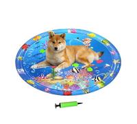 Generico Pet Cooling Pad, Anti-Scratch Cool Mat for Dogs, Inflatable Pet Ice Pad Pump, Interactive Sensory Toy, Portable Summer Design for Travel Car Garden Outdoor Indoor, 100x100cm
