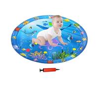 Generico Pet Cooling Pad, Anti-Scratch Cool Mat for Dogs, Inflatable Pet Ice Pad Pump, Interactive Sensory Toy, Portable Summer Design for Travel Car Garden Outdoor Indoor, 100x100cm