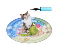 Genérico Pet Cooling Water Mat - 23 Inch Inflatable Bed | PVC Leak Proof Scratch Resistant Summer Cooling Pad For Cats Puppies Indoor Outdoor Floor Balcony Patio Relief