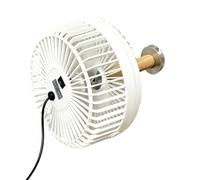 Genérico Pet Crate Fan | 2-speed Quiet Usb Charging Cage Mount