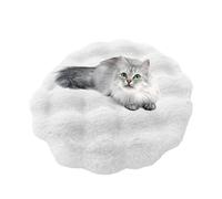 Genérico Pet Cushion - Round Machine Washable Self-Warming Pad | Anti-Slip Dog Bed For Kennel, Crate and Floor, For Camping, Travel, Balcony and RV Use For Small To Large Breeds