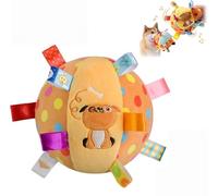 Genérico Pet Dog Toy, 15cm Soft Stuffed Ball with Cotton Material and Built-in Bell, Fun Interactive Elastic Chew Toy, for Small Medium Dogs Indoor Play