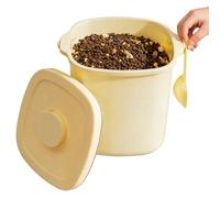 Genérico Pet Food Bin - 10L Airtight Dog Food Storage Container | ABS PP Grain Dispenser - capacity sealed keeps foods fresh moisture proof ideal for pet kibble rice cereal flour kitchen home use