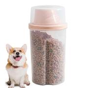 Genérico Pet Food Container, Food Storage Jar, Airtight Organizer with Lock Lid, Transparent Storage Box with Handy Grip, 4.13x3.54x8.07 inches Feeding Accessory, Outdoor Utility for Daily Use Home
