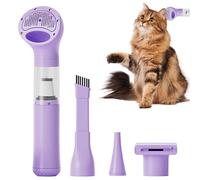Genérico Pet Grooming Vacuum - ABS pPlastic 18x6x6cm, Portable Wireless Multi Nozzles Quiet Cleaner | Handheld Powerful Suction Hair Remover for Bedroom Kitchen Offices Vehicle Truck and Party