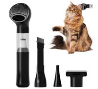 Genérico Pet Grooming Vacuum - ABS pPlastic 18x6x6cm, Portable Wireless Multi Nozzles Quiet Cleaner | Handheld Powerful Suction Hair Remover for Bedroom Kitchen Offices Vehicle Truck and Party