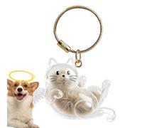 Genérico Pet Hair Keychain - Keepsake Cute Transparent Portable